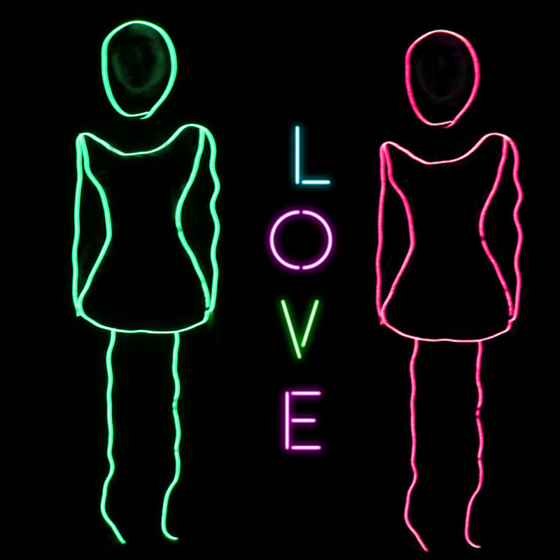 Nueva hermosa chica Stickman fluorescente danza rendimiento apoyos LED danza apoyos el luz fría ropa luminosa