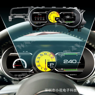 2015-2023 Ford Mustang Tam LCD Alət Paneli, Ağıllı Köhnədən Yeniyə Yüksəltmə Alət Paneli üçün Tətbiq Edilir