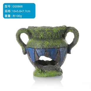 Fish Tank Landscaping Pineapple House Avoidance Cave Spongebob's Home Fish Tank Decoration Cartoon Ornaments Fish and Shrimp Avoidance House