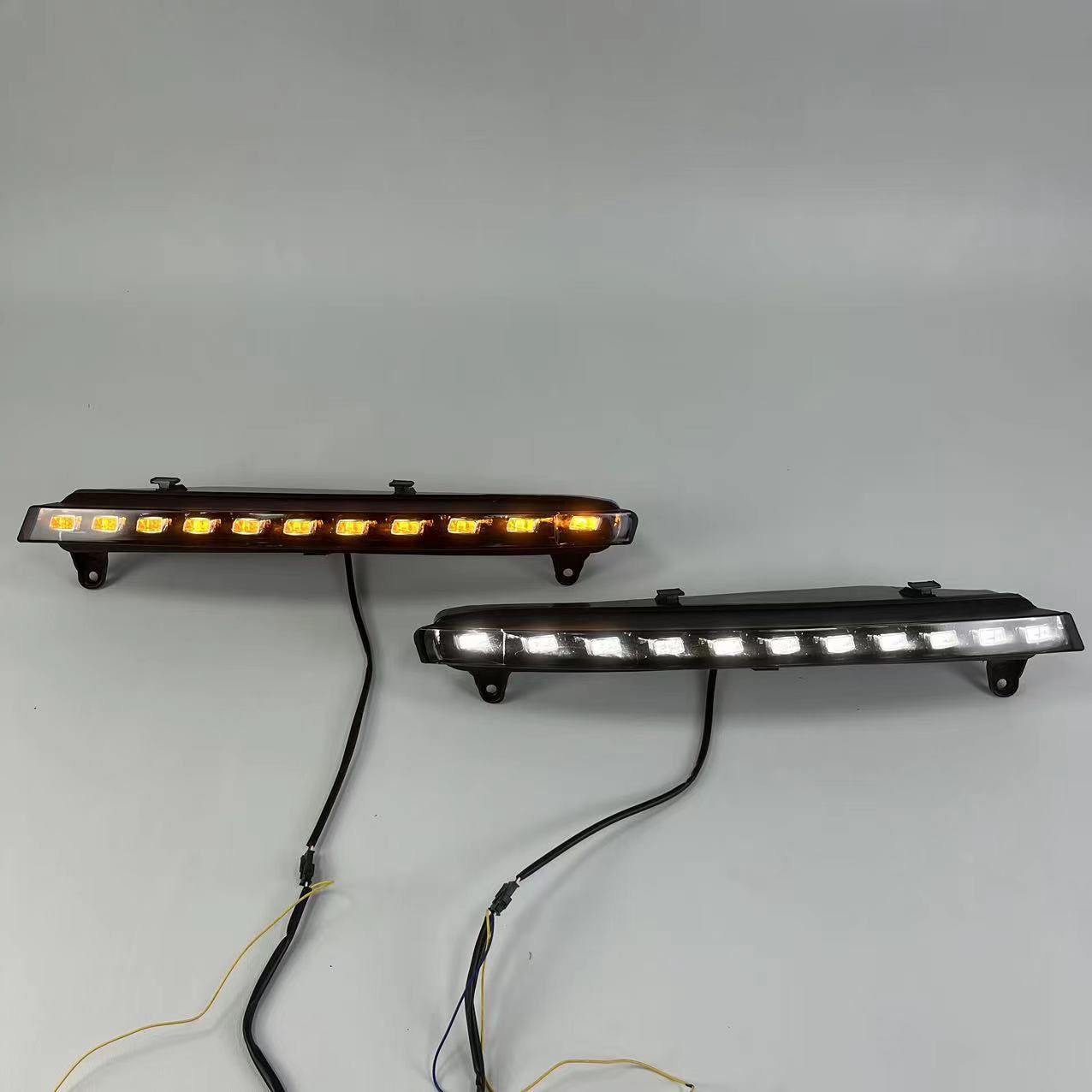 Suitable for Audi Q7 05-09 daytime running light modified front LED daytime running light yellow light turn light