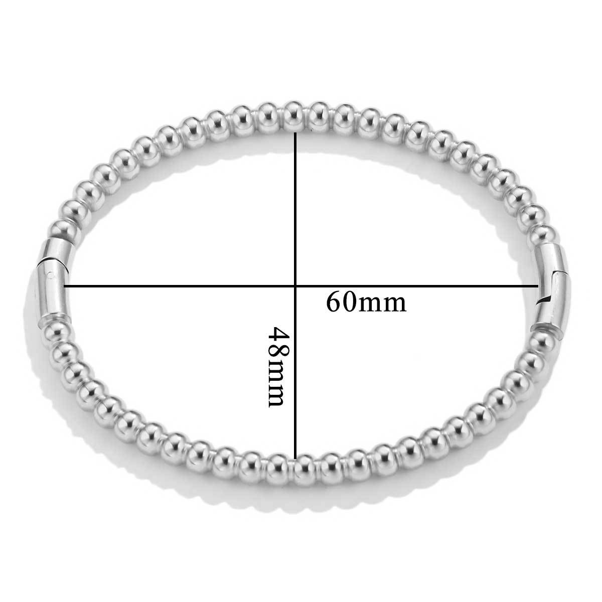 Moda de bambú de titanio pulsera de acero femenino verano nicho frío estilo ins Acero inoxidable retro Internet celebridad joyería de Bambú