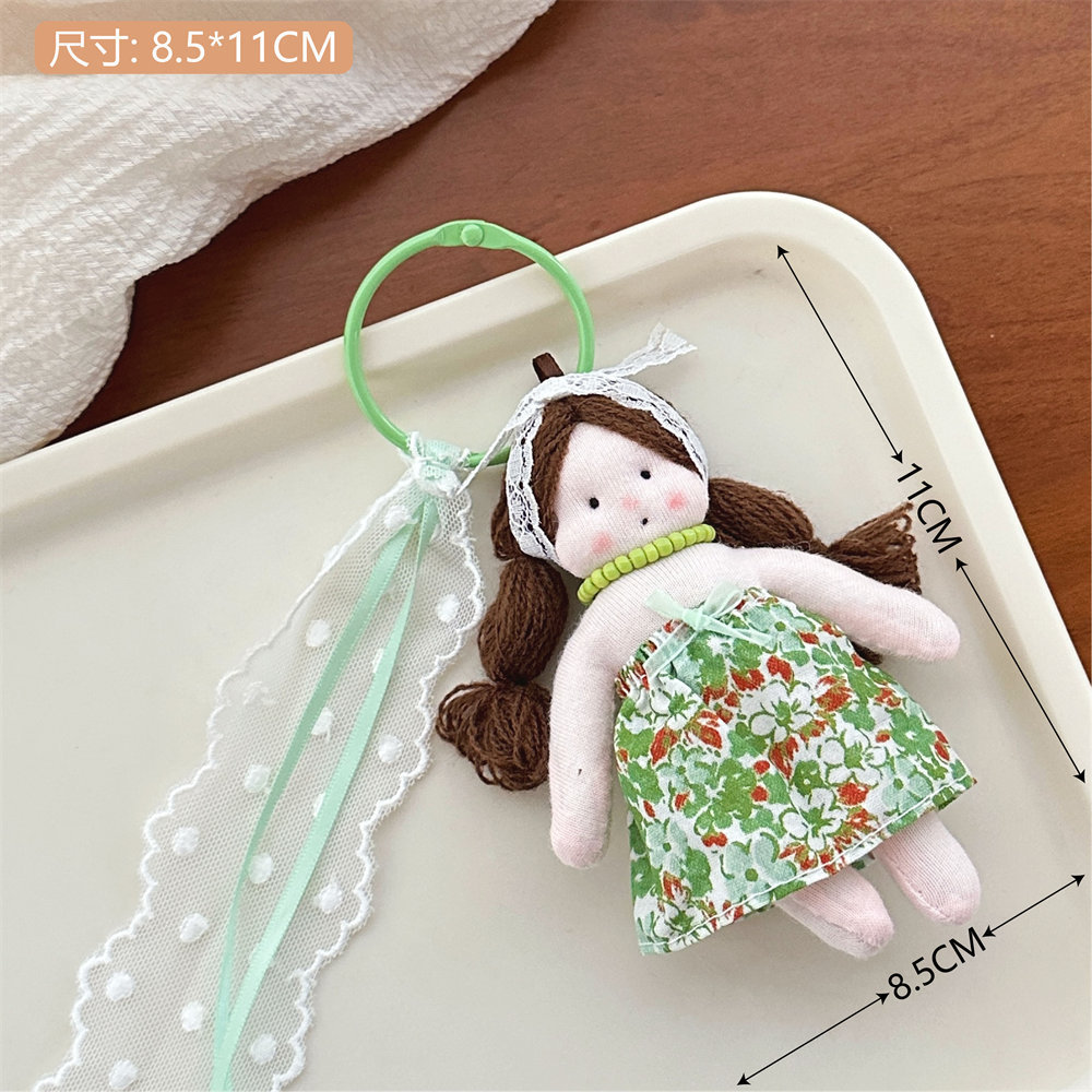 Nuevo piloto suéter oso muñeca colgante niña corazón llavero colgante decoración de coche muñeca pequeño regalo