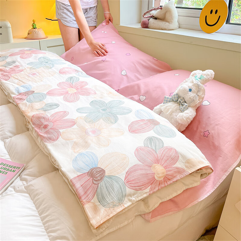 Saco de dormir sucio de hotel de algodón para un solo viaje sábana de algodón cubierta de edredón para viajes de negocios sábana de una pieza portátil