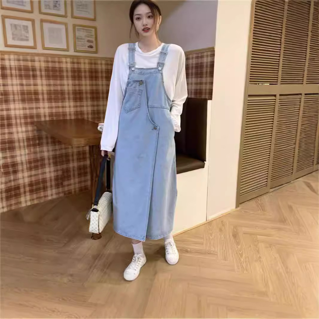 Autumn denim summer dress
