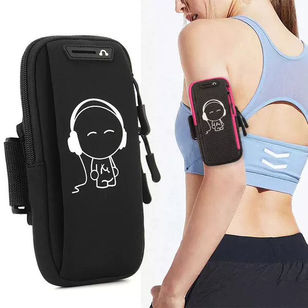 Breathable running phone arm bag for men and women, outdoor wrist pouch, waterproof, large capacity, multifunctional sports arm bag