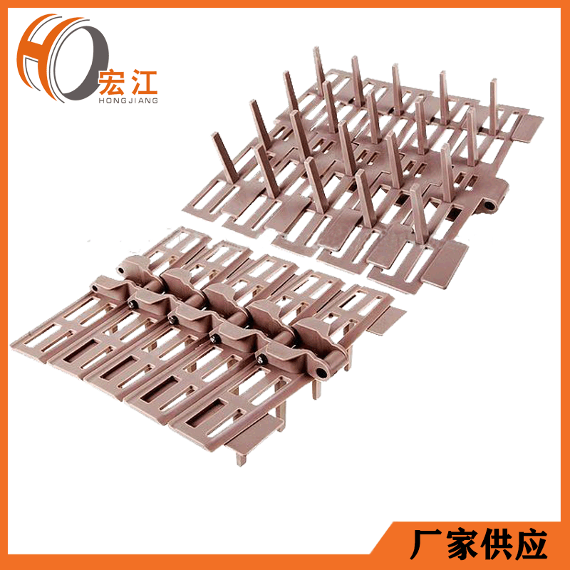 食堂餐厅洗碗机洗筐机洗盘机输送塑料链板传输带POM传动链条厂家