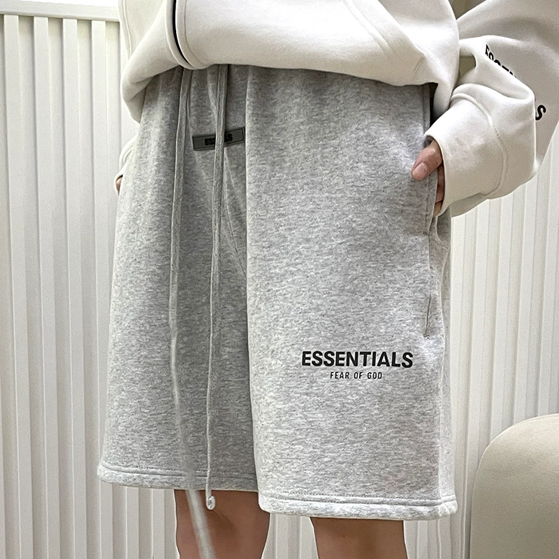 Новые тканевые шорты FOG Essentials хлопковые спортивные шорты повседневные штаны уличный стиль loose high street