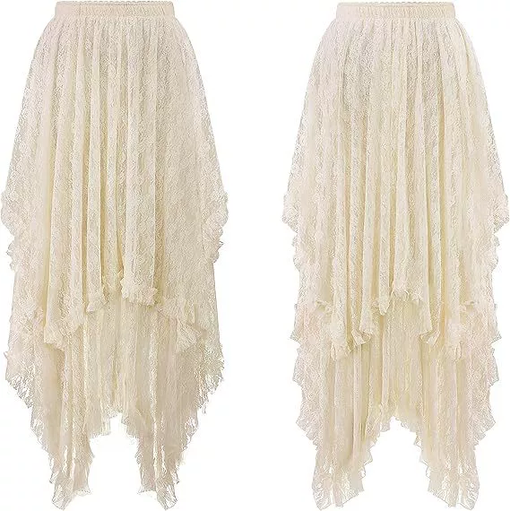 Юбки из кружева для Amazon, AliExpress и независимых интернет-магазинов: универсальные, стройнящие, удлиняющие ноги, подчеркивающие фигуру, струящиеся, увеличивающие рост благодаря широкому подолу.