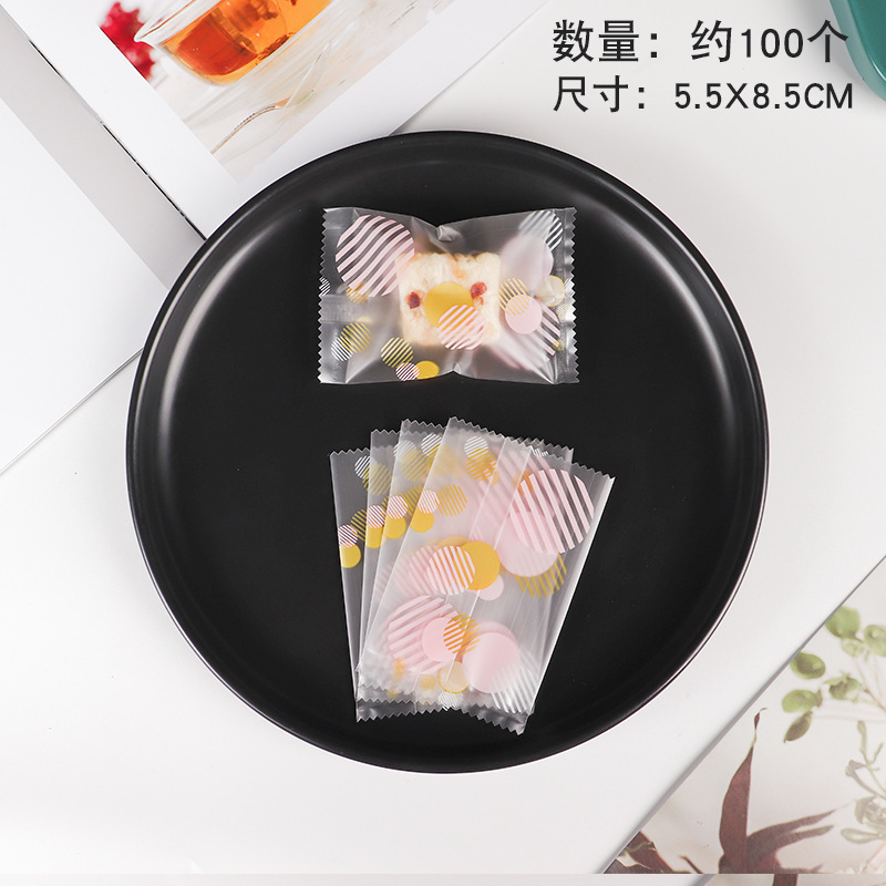 Bolsa de embalaje crujiente de copo de nieve inglesa esmerilada gruesa Bolsa de galletas de azufaifa de leche Bolsa de sellado de galletas de caramelo para hornear al por mayor