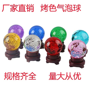 Цветной хрустальный пузырьковый шар, стеклянный прозрачный шар, украшения, украшения для отеля, производители аксессуаров, осветительные изделия