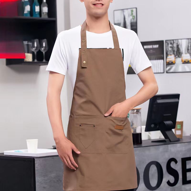 新款围裙防水防油餐饮专用后厨房工作服耐脏厂家现货批发围腰|undefined