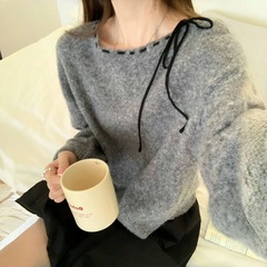韩系高级温柔风软糯内搭毛衣女2025新款秋冬季宽松慵懒针织衫上衣