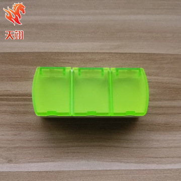 早中晚分装迷你3格小药盒老年人吃药便利药盒塑料透明可爱小盒子