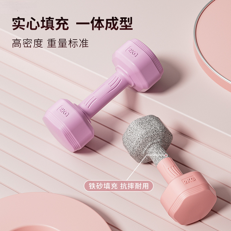 哑铃女士健身器材家用瘦肚子杠铃壶铃儿童青少年女小哑铃一对|undefined
