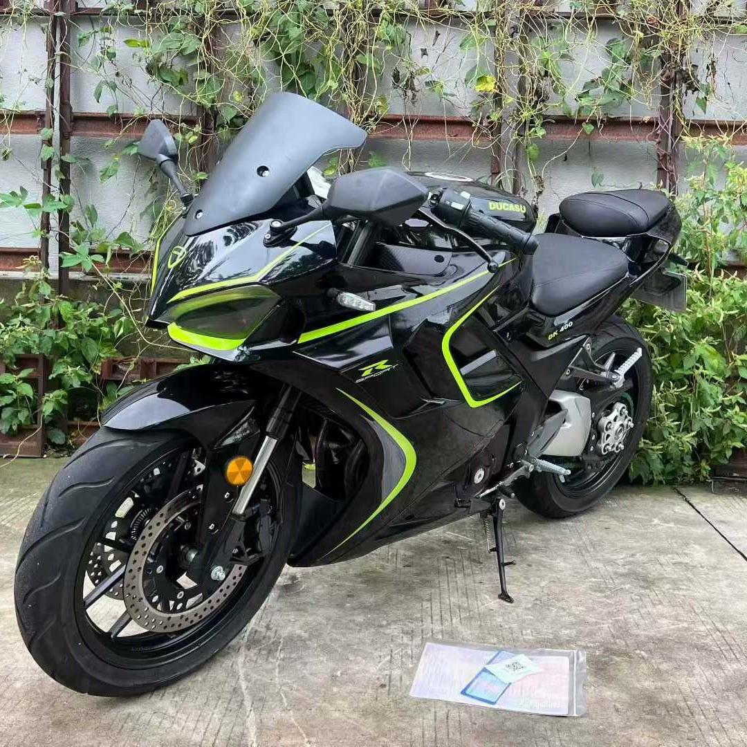 Новый шанхайский строительный Ducasin DK400 twin-cylinder водяного охлаждения 400 мотоцикл спортивный автомобиль тяжелый мотоцикл гонка топливо