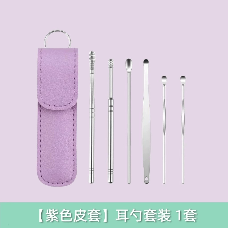 Ear picking, hygienic harmless glowing set stainless steel