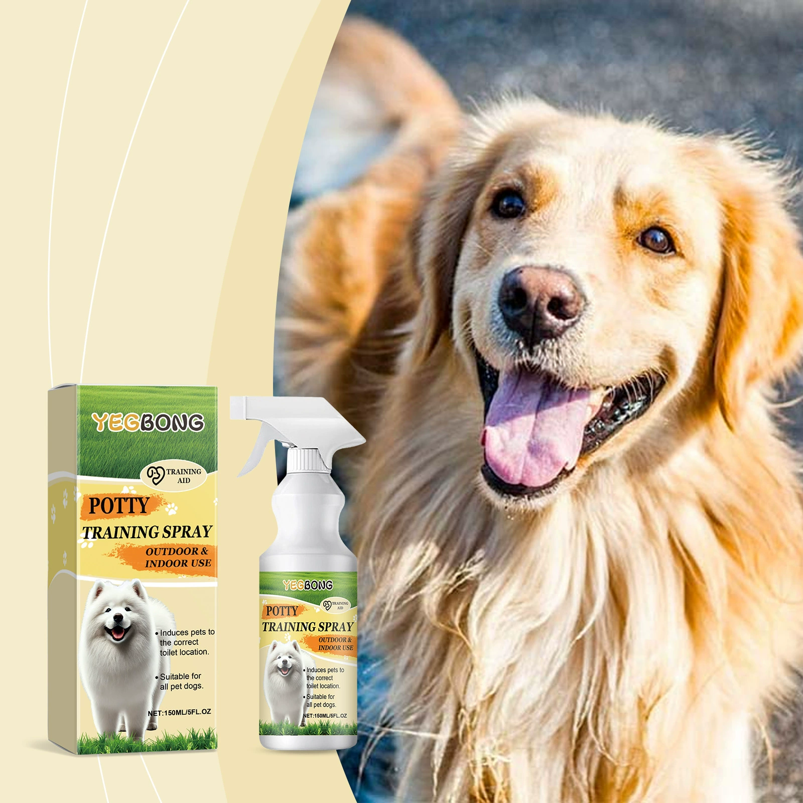YEGBONG для домашних животных Обучающий спрей для кошек и собак для домашних животных