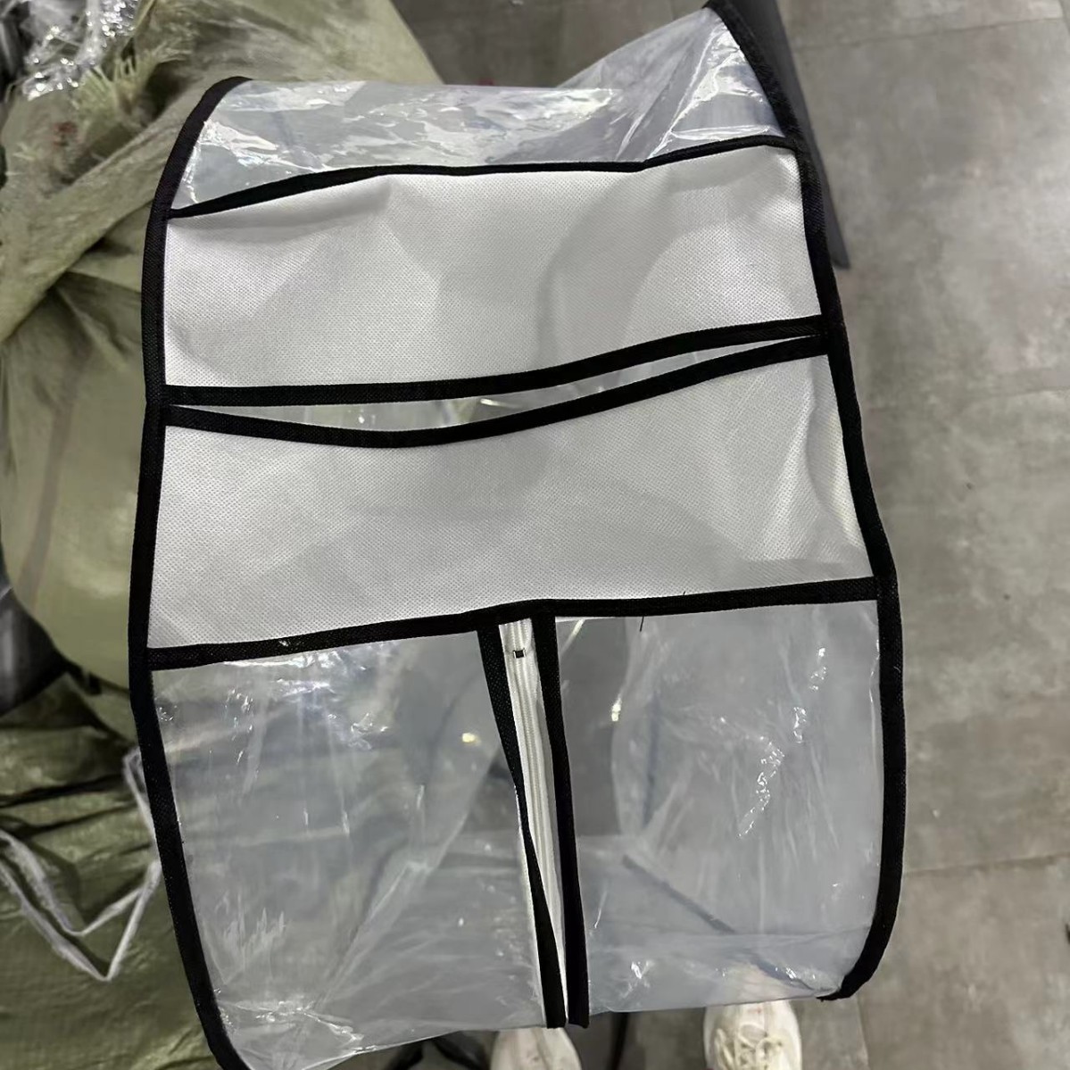 Ropa tridimensional cubierta de polvo hogar transparente ropa ensanchada bolsa de polvo cubierta de abrigo vestido colgando bolsa de ropa
