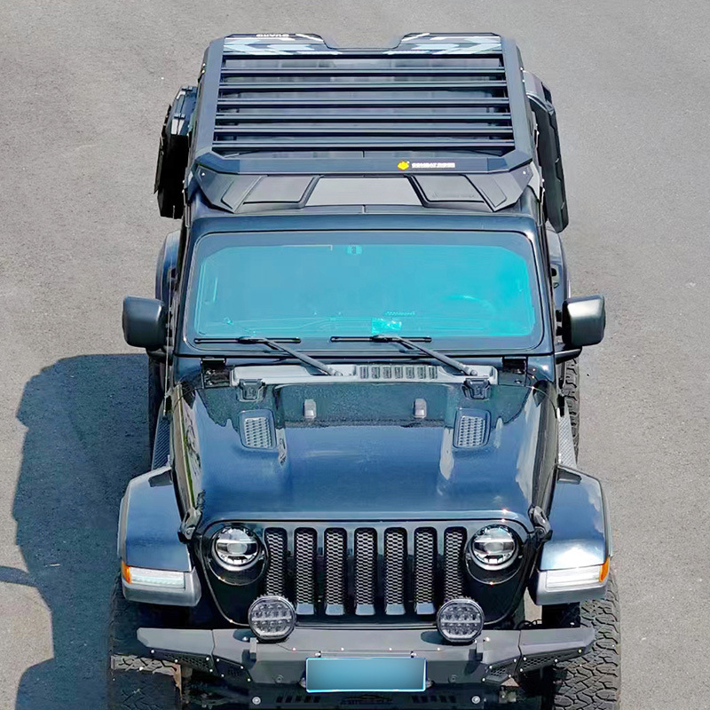 Wrangler Roof Luggage Rack Ladder Side Ledger Off-road Refit Roof Expansion Platform Outdoor Storage Rack Travel Rack