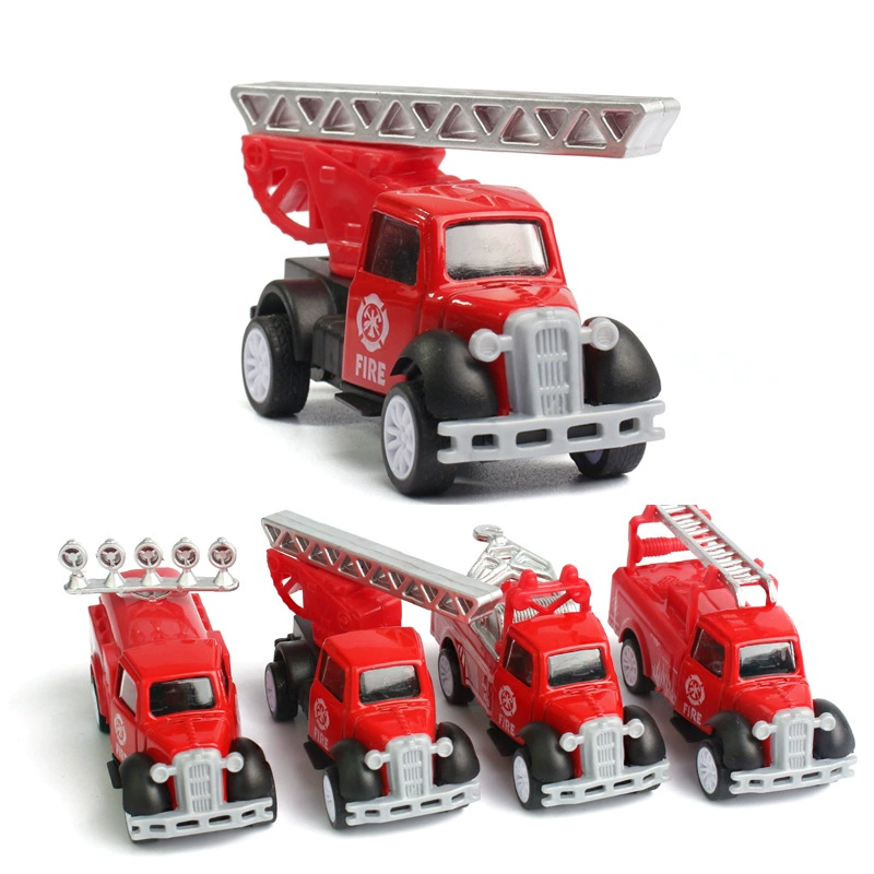 ( торговля), маленькая реалистичная toy car, сплав автомобиль, экскаватор, модель автомобиля, пожарная машина