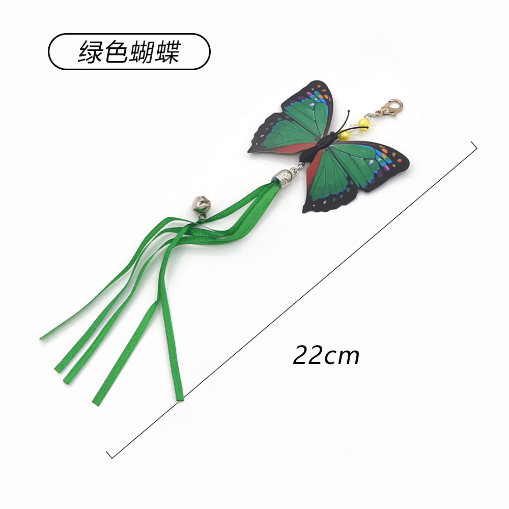 Resumen transfronterizo nueva mascota gato juguete gran pez volador cabeza de reemplazo divertido gato palo de juguete de felpa caña de pescar cabeza de reemplazo