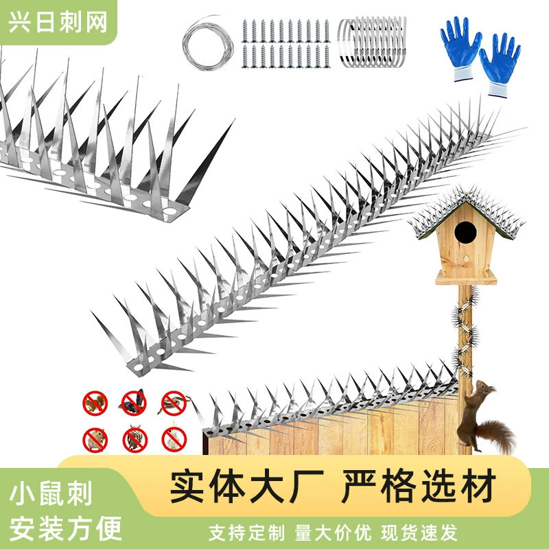 Шипы для белок на открытом воздухе, противолазный садовый забор, шипы для защиты от крыс, шипы из нержавеющей стали для енотов, шипы для наружной стены кондиционера