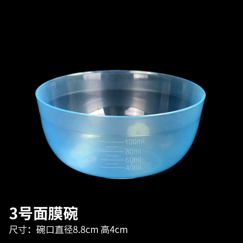 Herramientas de máscara facial 3 # máscara facial bowl varilla de máscara de maquillaje bowl de plástico varilla de plástico cuchilla de raspador de belleza