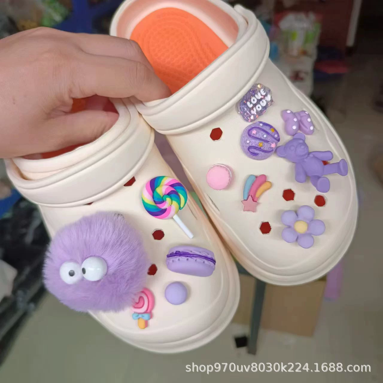 Трансграничная новая пещерная обувь DIY обувь цветок плюшевая звезда DALO Пряжка для обуви стерео мультфильм костюм верхние украшения Аксессуары