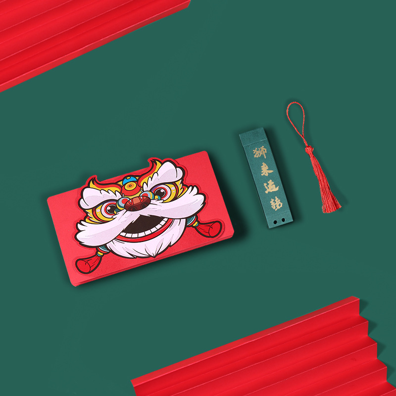 카드 6 장 (5 팩) 를 달리는 사자