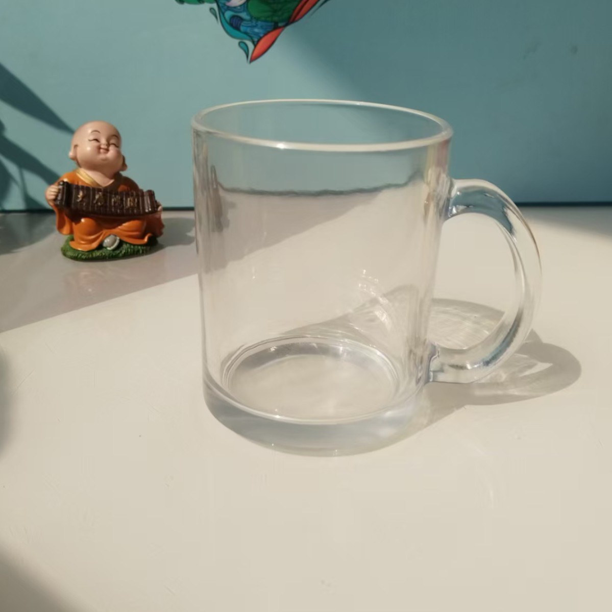 Tazas de vidrio mate tazas de menú de impresión de transferencia térmica para hacer tazas domésticas resistentes a altas temperaturas tazas de vidrio creativas