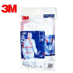 3m4565 white hooded red rubber strip one-piece protective clothing biological infection splash isolation clothing experimental protection