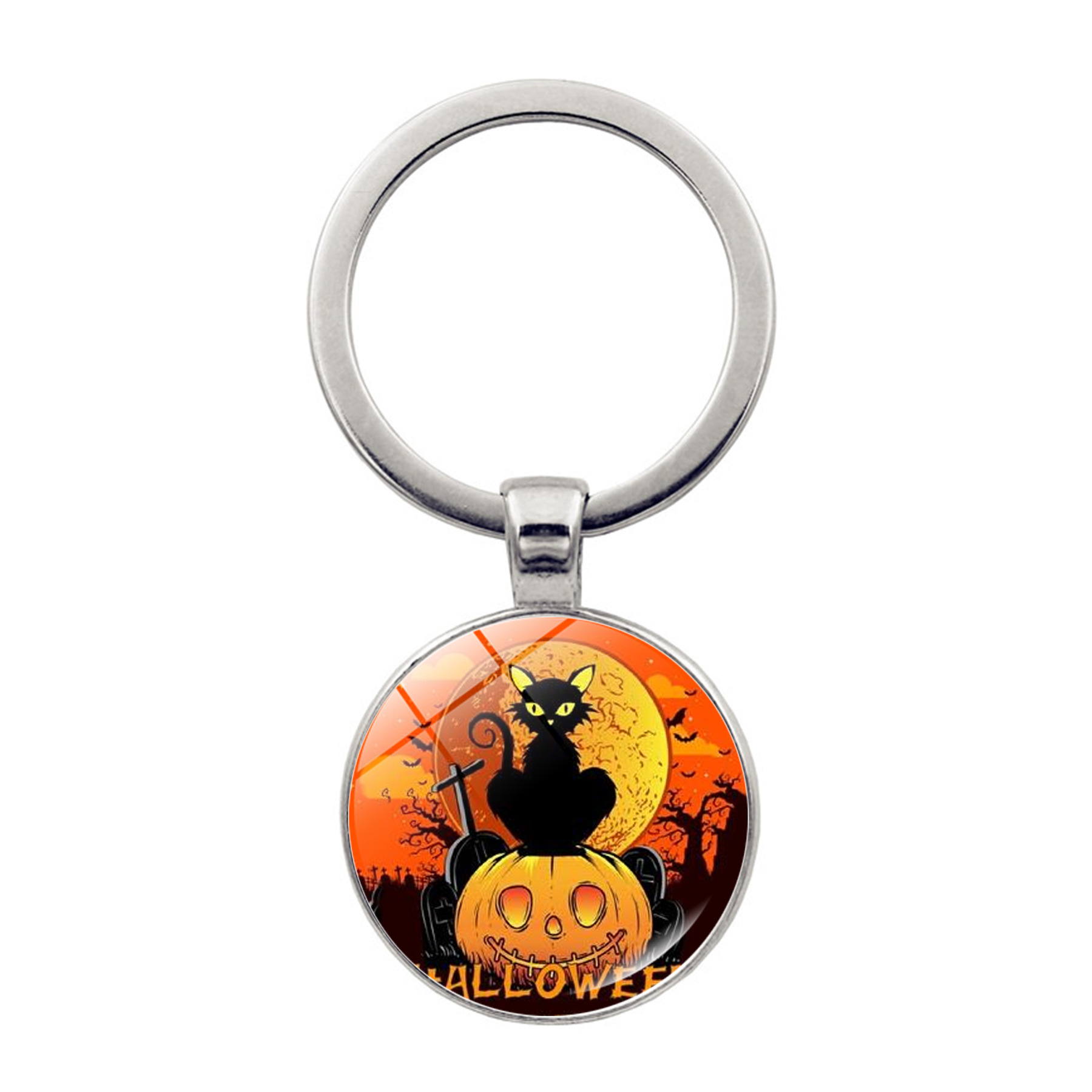 Új Halloween tök kulcstartó táska medál idő ékszer medál Halloween népszerű kiegészítők_voghion.com