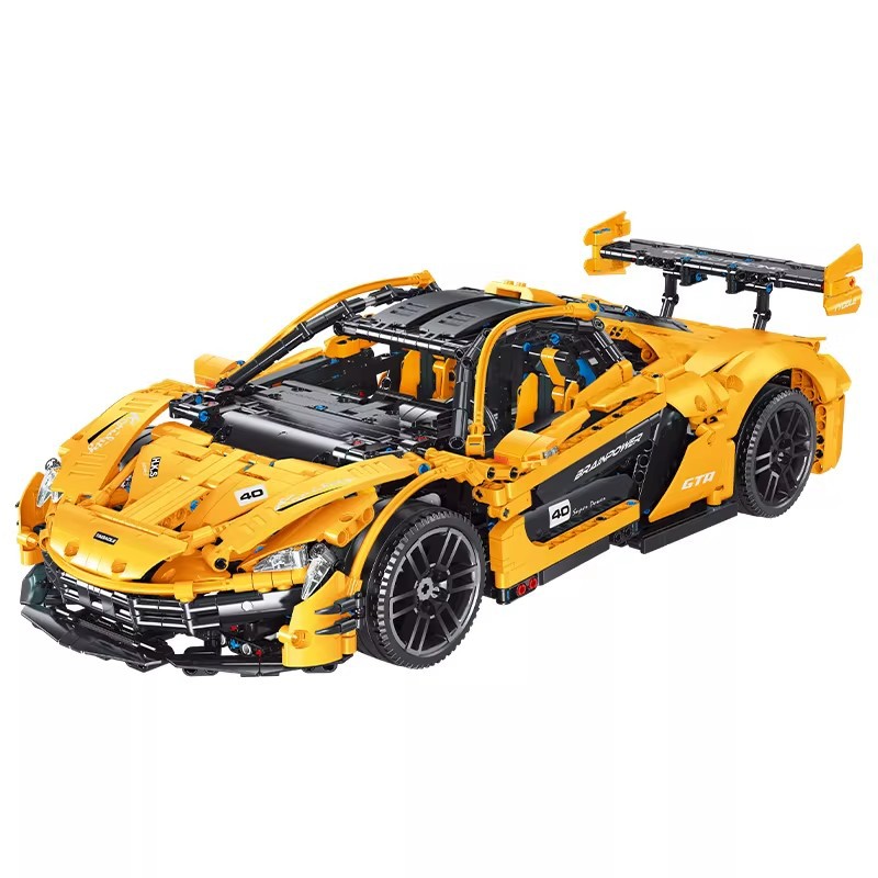 Pegol T5040 McLaren coche deportivo ensamblaje modelo de bloques de construcción puede ser controlado remotamente grupo mecánico pequeño juguete de partículas image 6