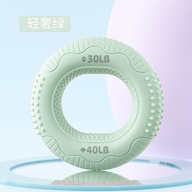 Agarrador de anillo de agarre de silicona inodoro ecológico, dispositivo de entrenamiento de fuerza de dedos, equipo de ejercicio para hombres y mujeres, niños y ancianos