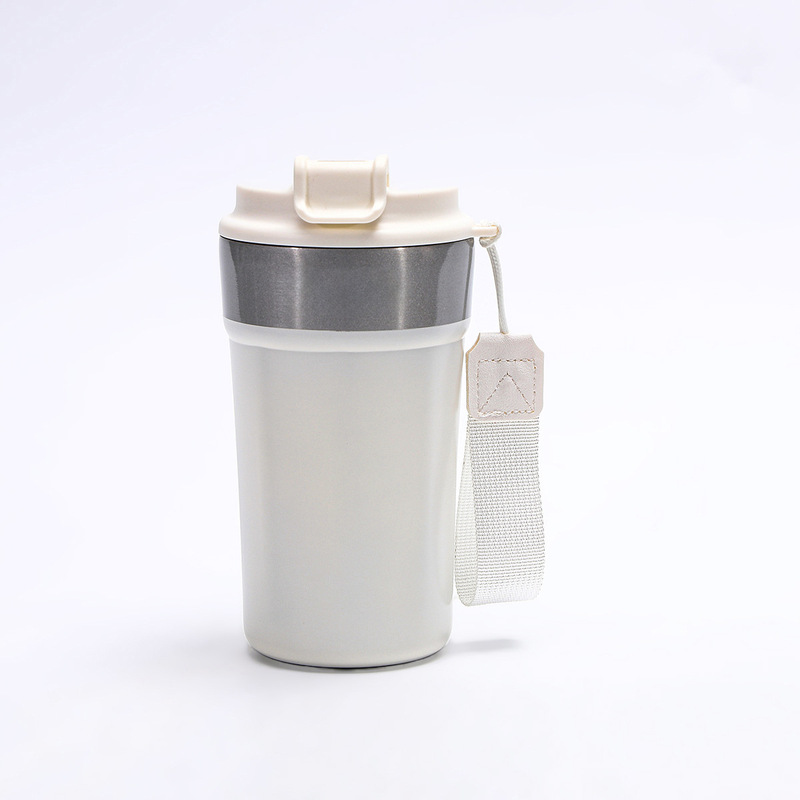 新品304ステンレス保温カップアウトドア旅行随行カップ女子高颜値帯提縄双飲コーヒーカップ|undefined