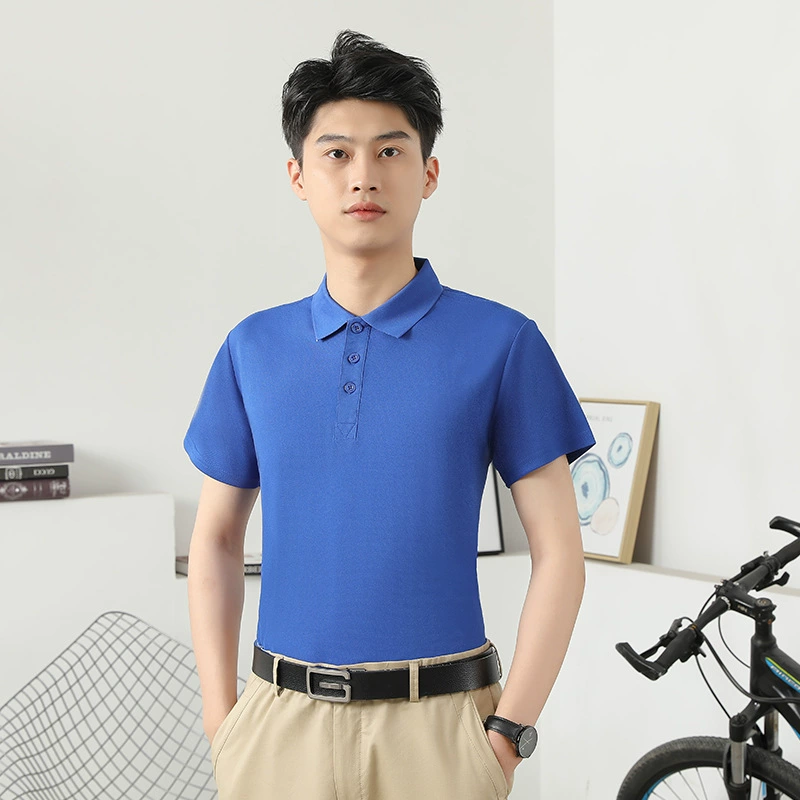 Охлаждающая футболка с коротким рукавом, летняя, из ледяного шелка, рабочая одежда, для групповых мероприятий, с нанесением логотипа, корпоративная командная футболка-поло, индивидуальный пошив