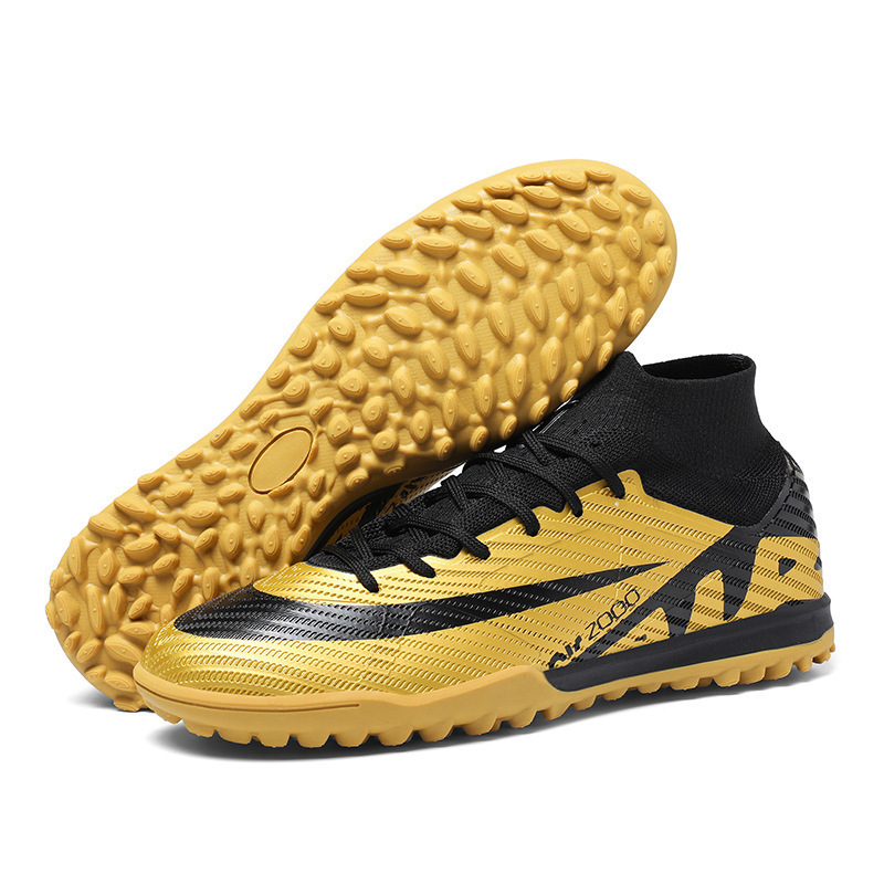 Zapatos de Fútbol para Entrenamiento de PVC y Caucho Antideslizantes para Césped Natural y Artificial