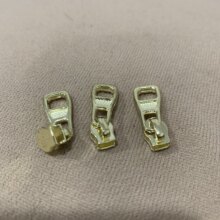 3号尼龙塑料拉链头浅金色活动拉链片被套拉链头高档箱包皮包拉片