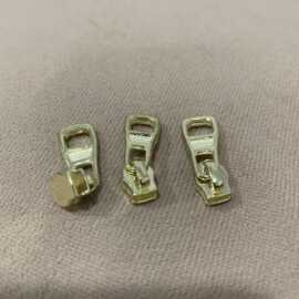 3号尼龙塑料拉链头浅金色活动拉链片被套拉链头高档箱包皮包拉片