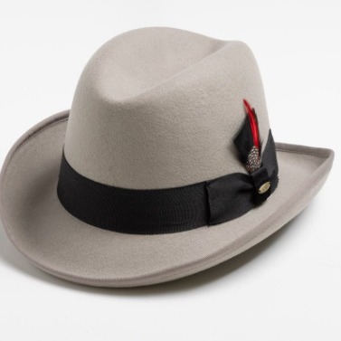 Hot selling British gentleman's pure wool bow, autumn and winter soft woolen hat, sheep felt top hat_voghion.com