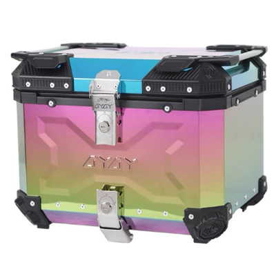 Wholesale Cross-Border New Colorful Motorcycle trunk - color-steel-embossed-55l