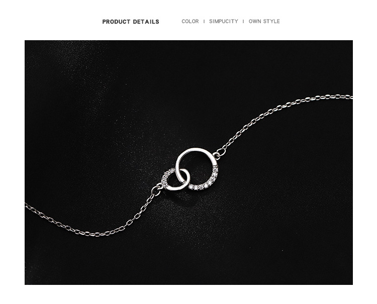 Collar círculo estilo sol con diamantes cadena clavícula mujer_voghion.com