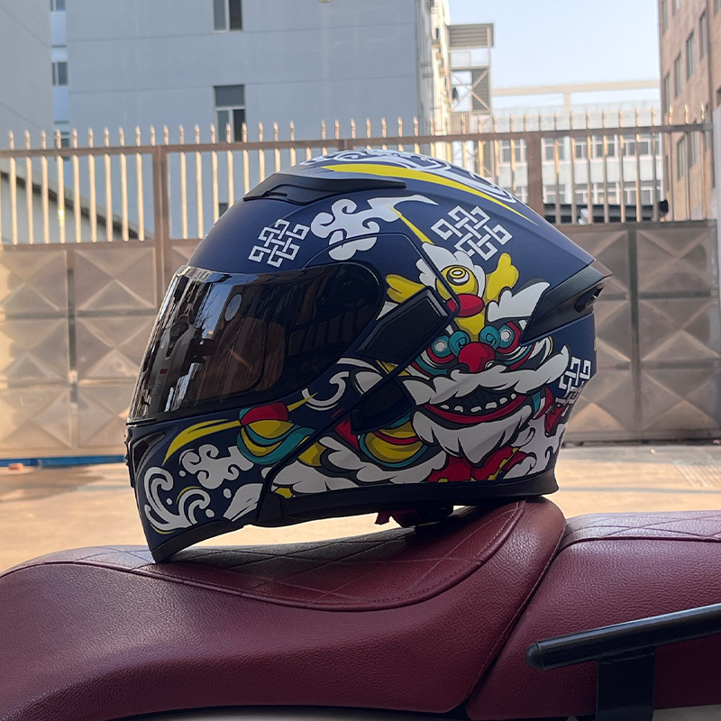 JIEKAI 3C certificado casco de motocicleta para hombres y mujeres casco completo de motocicleta casco de exposición Bluetooth casco de coche eléctrico