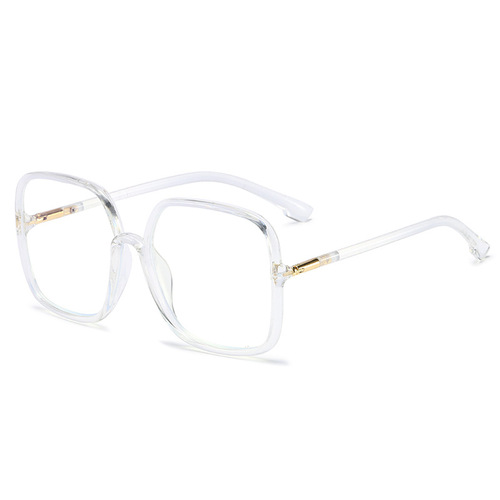 Ins Internet celebrity's same style D's large frame anti-blue light glasses frame personality slimming versatile square frame eye protection flat glasses wholesale