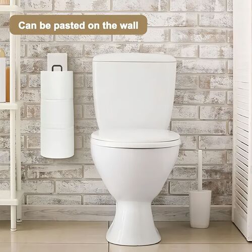 Best-selling kitchen storage shelf paper holder wall-mounted rack bathroom toilet paper holder without drilling wholesale