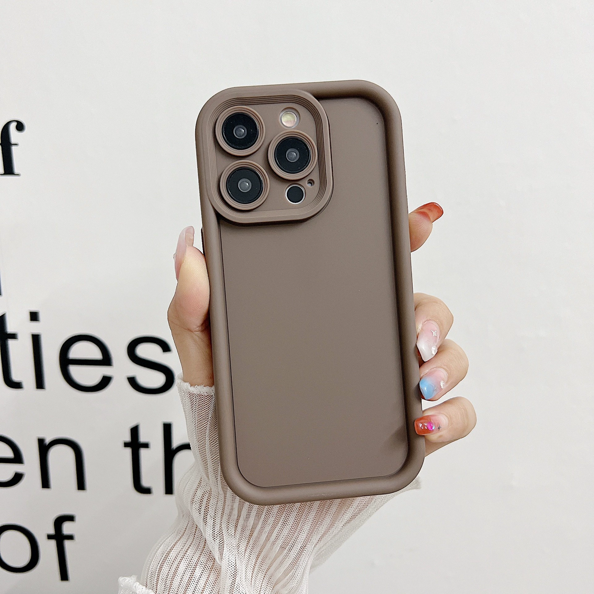 Подходит к новому Apple 17 эмали корпус телефона материал однотонный цвет 15tpuiphone16 защитный чехол для телефона