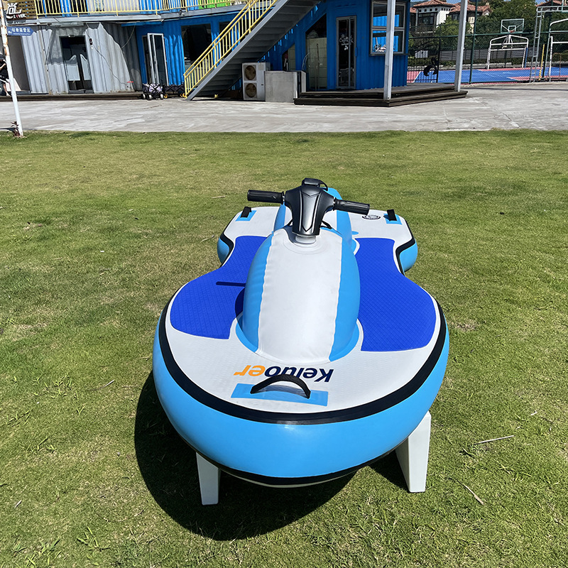 Electric inflatable aqua park, water speedboat 4