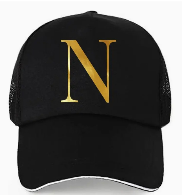 English Letter Trucker Cap 26英文字母印花棒球帽男女情侣网帽|undefined