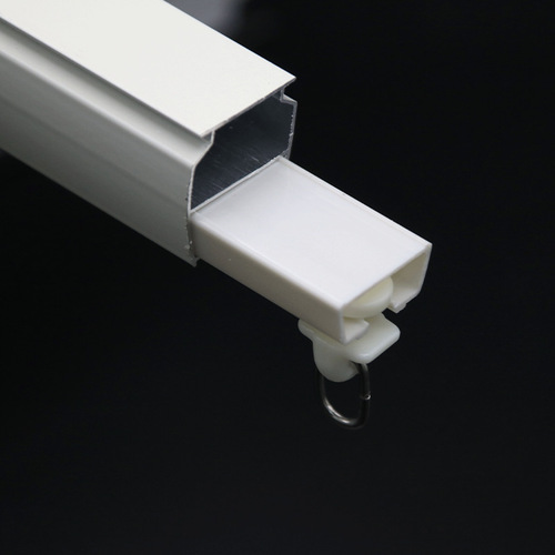 Curtain rod curtain track pulley silent wholesale aluminum alloy thickened single and double slide rail ultra-thin straight rail manufacturer direct delivery