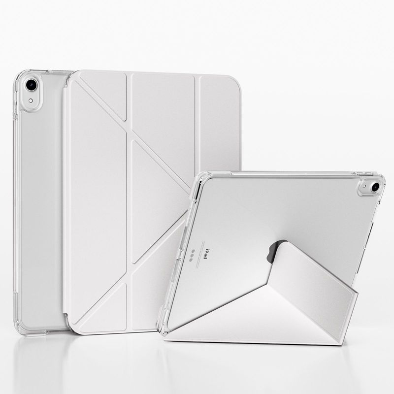 ペンスロット付き ipad 保護ケース 無地透明 Y 字型タブレット保護ケース air7 タブレット保護ケース 落下防止保護|undefined